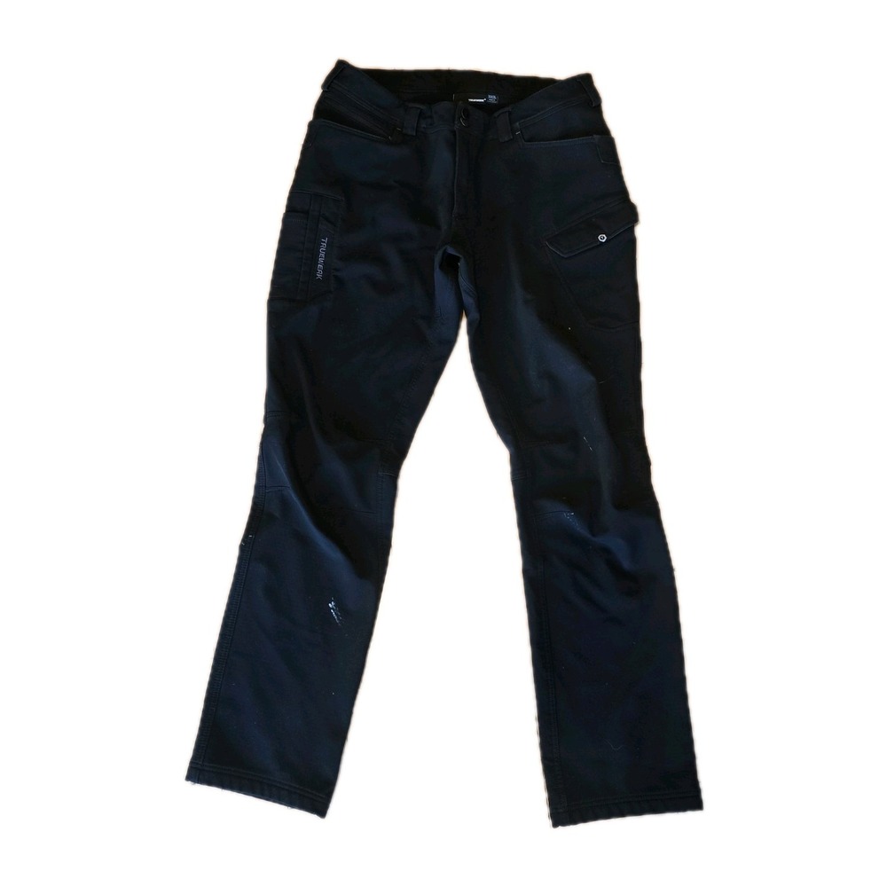 Truewerk T3 Work Pants Mens 36x36 Black Fleece Lined Cargo Utility Stretch - Picture 1 of 16
